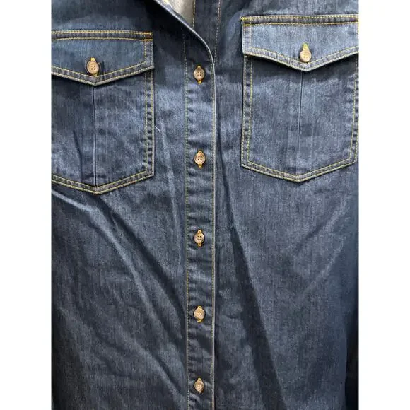 Pendleton Woolen Mills Denim Button Down Shirt Size Medium NWT MSRP $99 - Picture 5 of 8